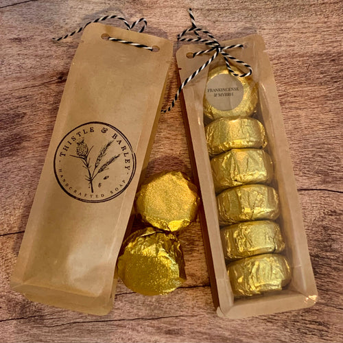 Gold Wrapped Shower Steamers