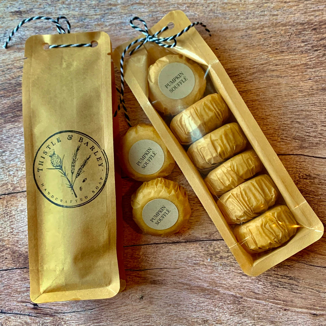 Packaged 1 ounce shower steamers