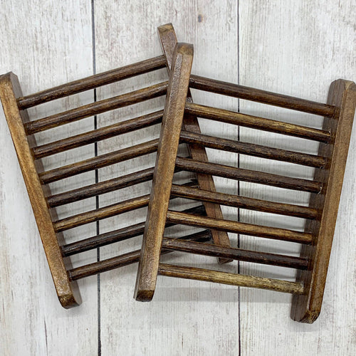 Wooden Soap Saver Rack - Walnut