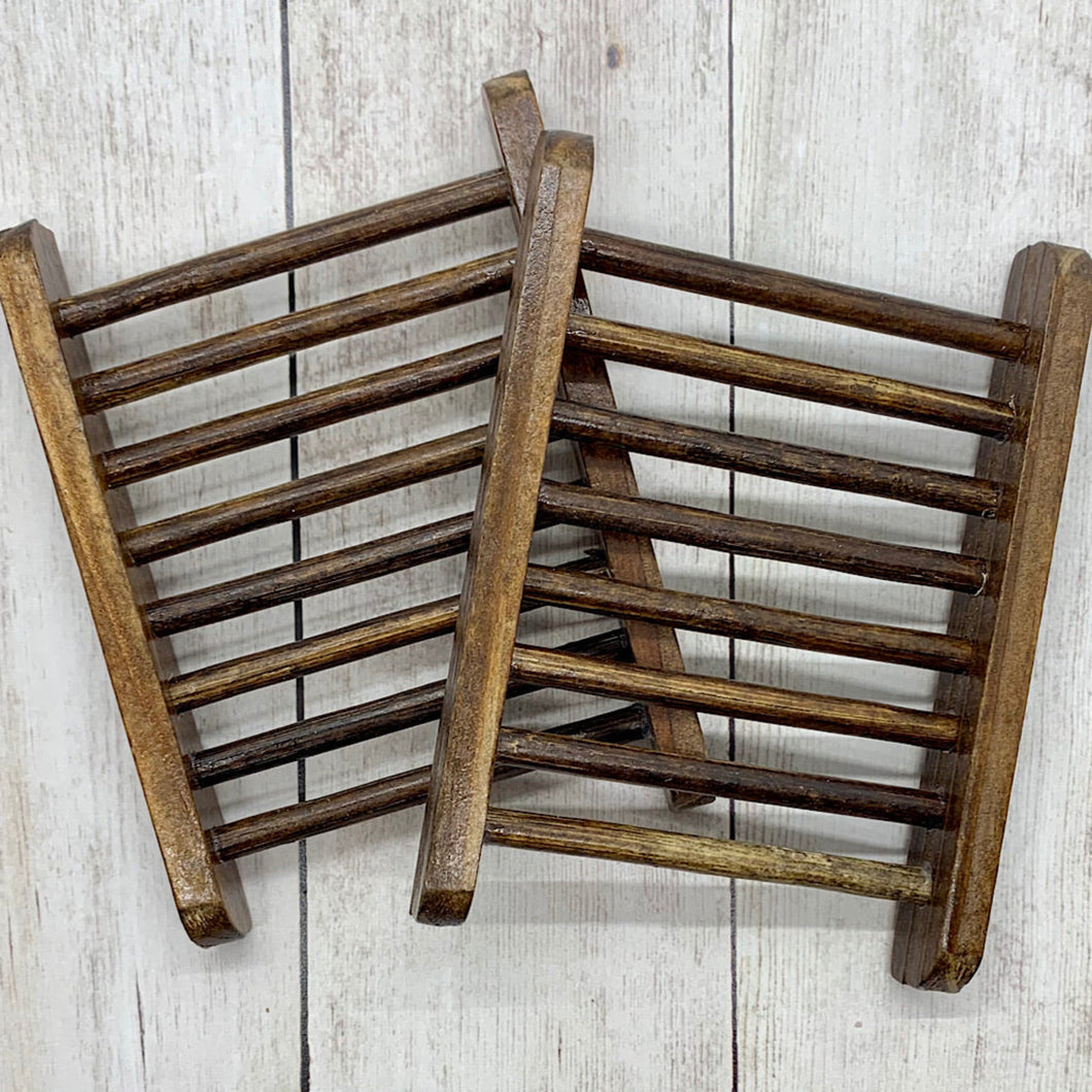 Wooden Soap Saver Rack - Walnut